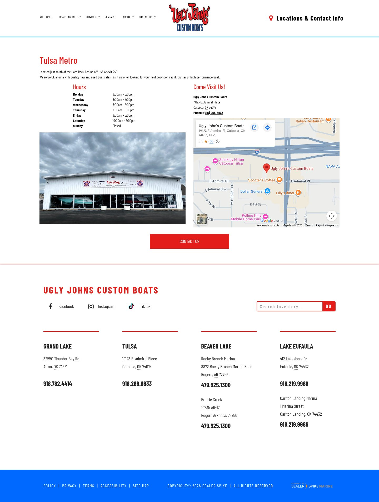 Ugly John's Tulsa page
